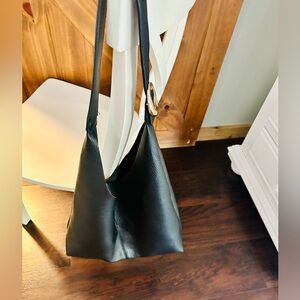 Anthropologie Love Knot Black Hobo Bag